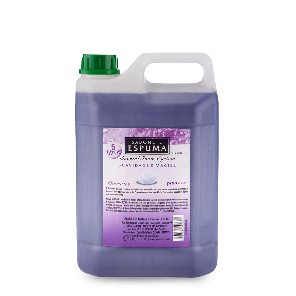 Sabonete Espuma Sensitive 5L Premisse